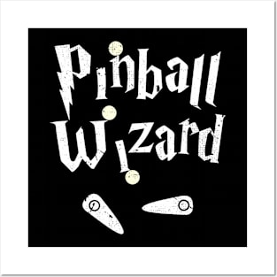 Pinball Wizard Arcade Machine Player Game Posters and Art